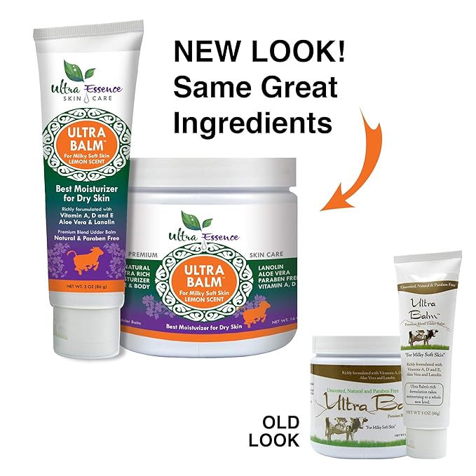 Daily Moisturizer For Dry Itchy Skin, Psoriasis and Eczema Relief That Contains Lanolin, Vitamins A, D & E, Aloe Vera, To Moisturize Face, Body, Dry Hands & Cracked Heels (Lemon)