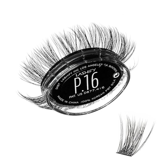 Lashify Plushy 16mm Gossamer Lashes in Black, Easy DIY False Lashes for a Voluminous Yet Still Natural Look