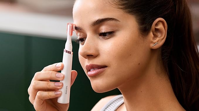 Philips Beauty Women's Bikini Trimmer and Precision Trimmer Special Edition Bundle, BRT387/90,Pink and White