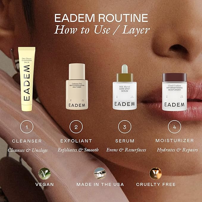 EADEM Milk Marvel Dark Spot Serum, Vitamin C Face Serum Infused with Niacinamide, Dark Spot Remover for Face & Body, Dark Spot Corrector for Skin Care, Mothers Day Gifts, 1 oz