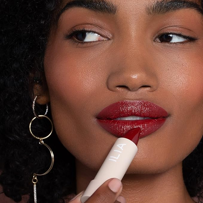 ILIA - Color Block Lipstick | Non-Toxic, Vegan, Cruelty-Free, Hydrating + Long Lasting, No Budge Color with Full Coverage (Rumba Classic (Oxblood With Neutral Undertones), 0.14 oz | 4 g)