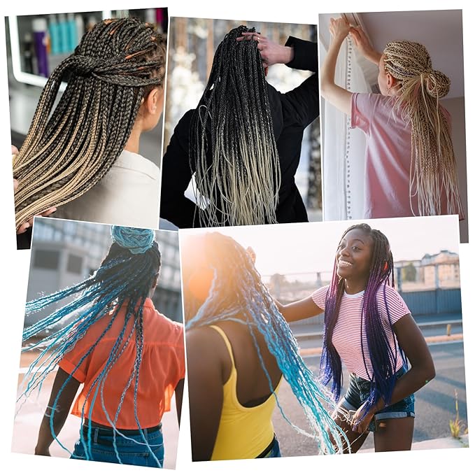 BNG 3X Pre-Stretched Braiding Hair, 28" Professional Itch Free Synthetic Fiber Braids Hair Extensions for Easy Braid, 3 PACKS (9 bundles), (#613 Platinum Blonde)