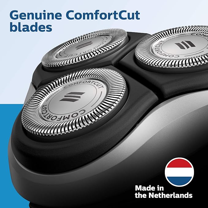 Philips Norelco SH30/52 Shaving Heads, Compatible with Philips Shavers Series 1000, 3000 and 5000, Powerful Performance, Self-Sharpening, 3 Pieces, Model SH30/52