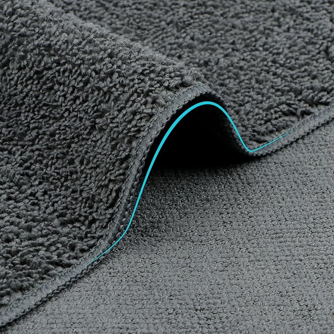 Orighty Washcloths Bulk Towel Sets 50 Pack, Highly Absorbent and Super Soft Microfiber Fingertip Towels, Multi-Purpose Wash Cloths for Bathroom, Hotel, Gym, and SPA, 12x12 Inch, Grey