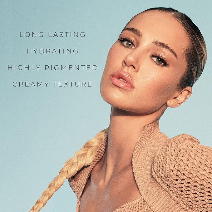 Rinna Beauty Lip Bundle - Mrs. Hamlin Lipstick & No Filter Lip Plumping Gloss - Vegan, Anti-Aging, Hydrating, Moisturizing and Long-Lasting (Variety Pack of 2)