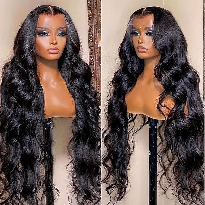 34 Inch 13x6 Lace Front Wigs Human Hair 200% Density Body Wave HD Lace Front Wigs Human Hair Pre Plucked Glueless Wigs Human Hair for Women With Baby Hair