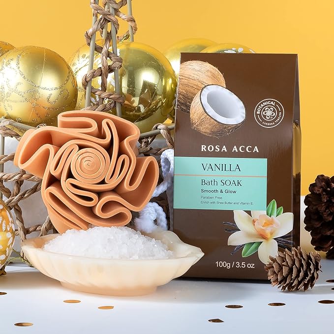 Mothers Day Gifts Spa Gift Basket for Women and Men, 7pcs Vanilla Coconut Bath and Body Self Care Set With Bath Bomb, Shower Gel, Parfume Lotion, Spa Kit, Skin Care, Birthday, Bridal Shower, Christmas