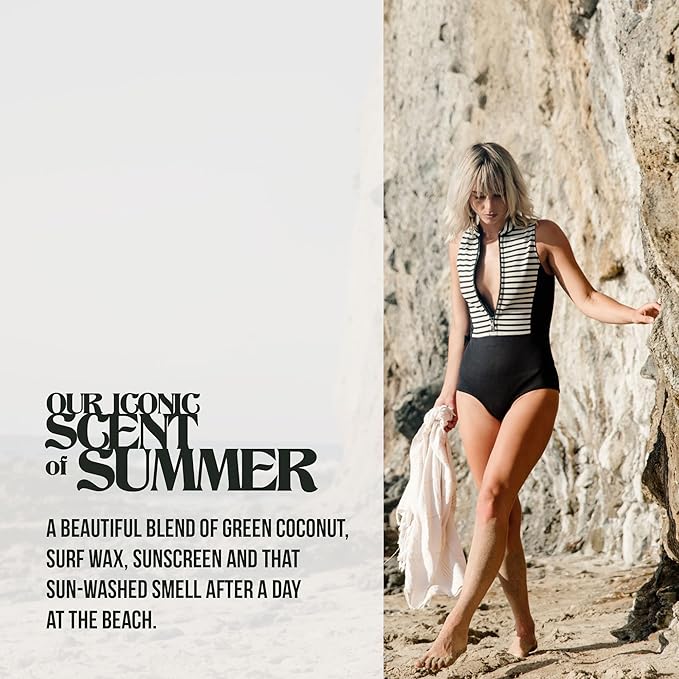 PIRETTE Mini Fragrance Oil Roll On, Beach-Inspired, & Long Lasting Perfume Oil with Notes of Fresh Green Coconut, Surf Wax & Sunscreen, Travel Size Perfume for Women, 0.25 fl oz