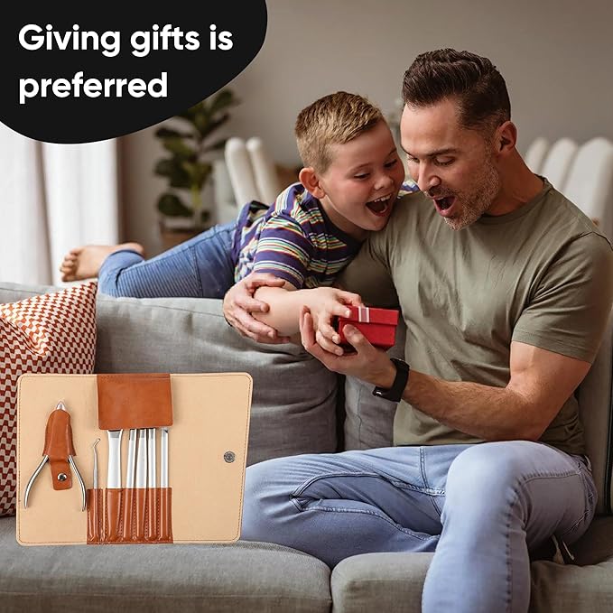 7 PCS Manicure Set,Pedicure Knife Set,Professional Pedicure Tool Toenail Grooming Kit, Pedicure Tool Kit,Top Notch Foot Blade, Sharp Toenail Clippers