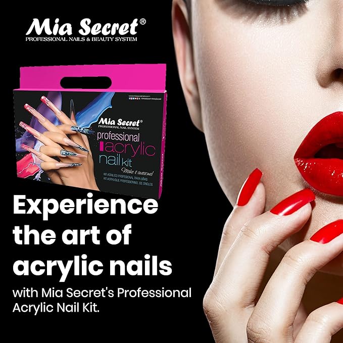 Mia Secret Professional Acrylic Nail Kit/Set For Beginner - Nail kit with everything - Kit de uñas acrilicas completo mia secret - Kit para uñas de acrilico completo