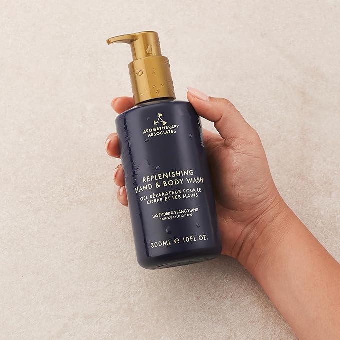 Aromatherapy Associates Balance Replenishing Hand and Body Wash Skin Care, Fresh Moisturizing Liquid Hand Soap Dispenser with Hand Pump, 10 fl. oz.