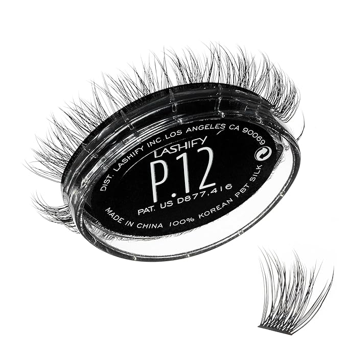 Lashify Plushy 12mm Gossamer Lashes in Black, Easy DIY False Lashes for a Voluminous Yet Still Natural Look