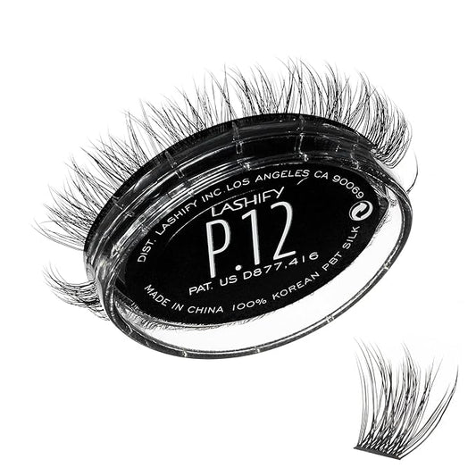 Lashify Plushy 12mm Gossamer Lashes in Black, Easy DIY False Lashes for a Voluminous Yet Still Natural Look