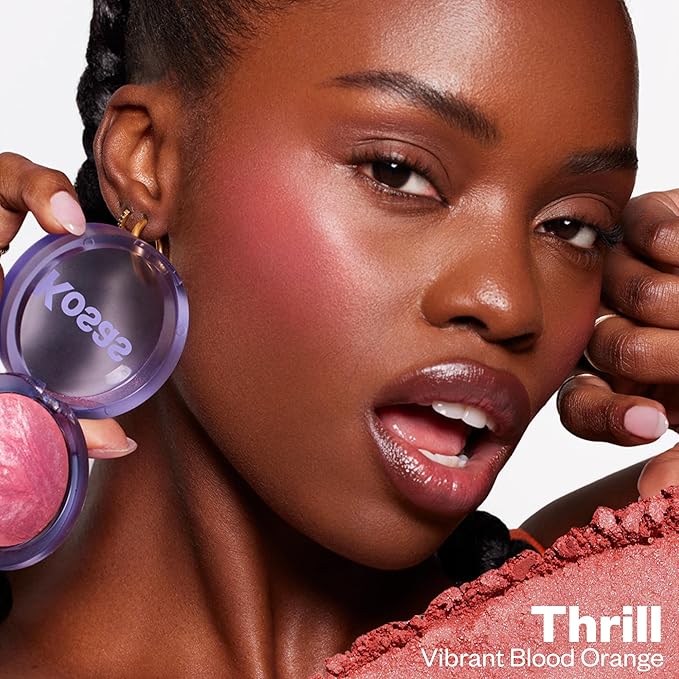 Kosas Blush is Life –Talc-Free Dimensional Blush Baked with Squalane & Hyaluronic Acid – Long Wear, Safe for Sensitive Skin- Thrill