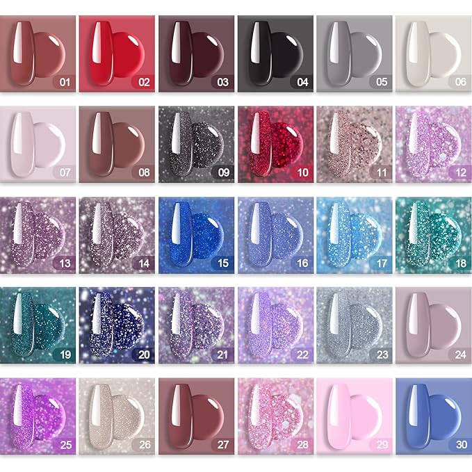 REDNEE Dip powder nail kit, with Essential Liquids Accessory Tools Dip Powder Nail Kit Starter Easy Application for Nail Art Manicure Salon Home DIY Gift Set RE18