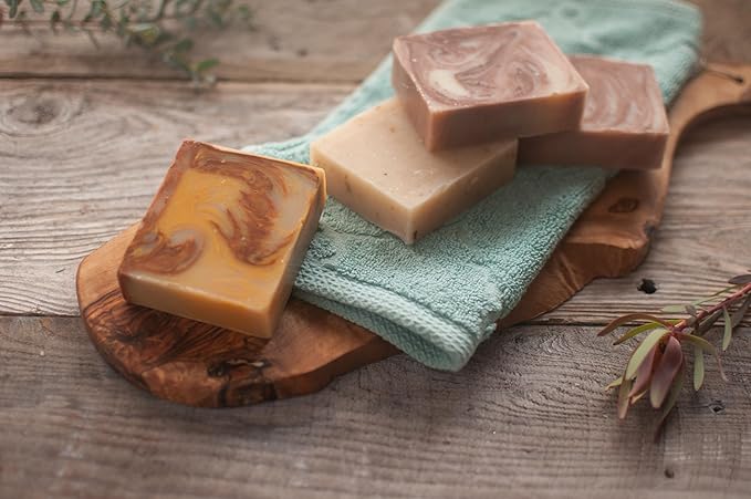 Fabulous Frannie Natural Herbal Soap Bar Gift Set Bay Rum, Cinnamon, Flowers, Honey, Lavender, Lemongrass, Orange Vanilla, Patchouli, Peppermint, Tea Tree pure essential oils 4 Ounce (Pack of 10)