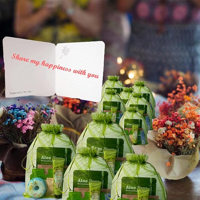 130 Pcs Spa Party Supplies Slumber Party Organza Bags Spa Party Favors Spa Sleepover Kit Birthday For Most Skin Type At Home Spa Kit