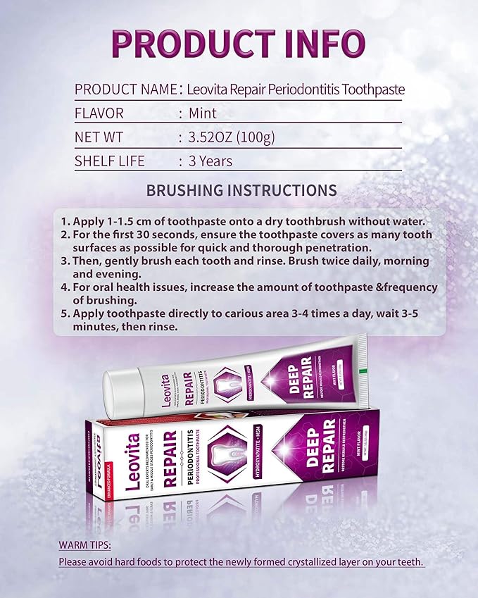 Gingivitis Treatment Toothpaste, Gum Disease Treatment Plaque Remover, Periodontitis Treatment at Home, Gum Repair for Receding Gums Regrowth, Bad Breath Treatment Hydroxyapatite Toothpaste