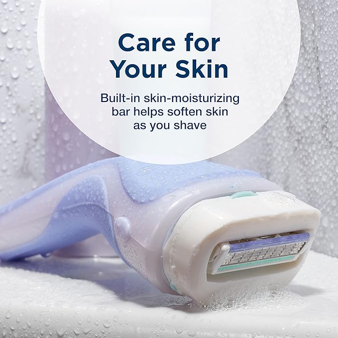 Schick Intuition Pure Nourishment Razors for Women Bundle with 6 Count Refills, 1 Razor & 2 Cartridges