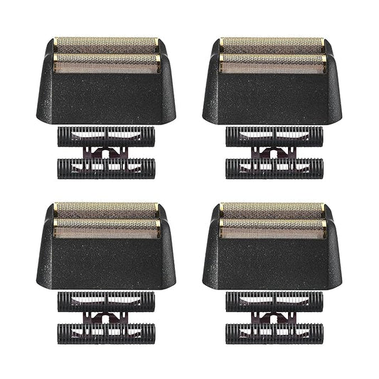 Replacement Heads for Men, 5 Star Series Finale Razor Replacement Foil and Bar Assembly Compatible with wahl Foil 7031-100,7043-100 Shave Replacement Head, 4 Packs (Black)