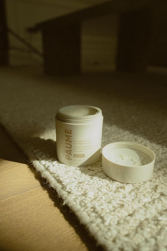 PAUME Overnight Hand and Foot Hydration Mask, Moisturizing Treatment for Dry Hands, Dry, Cracked Feet, Shea Butter, Unscented, Restores Softness & Smoothness, 3.4 oz