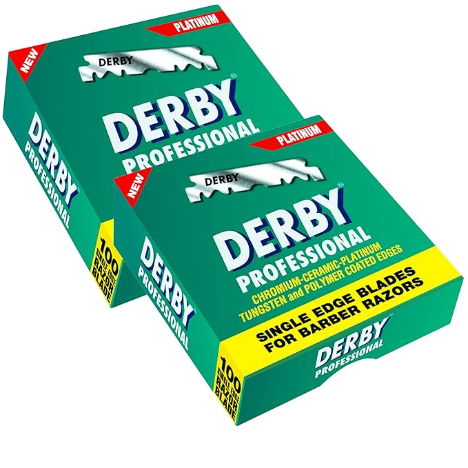 1000 Derby Professional Single Edge Razor Blades for straight razor