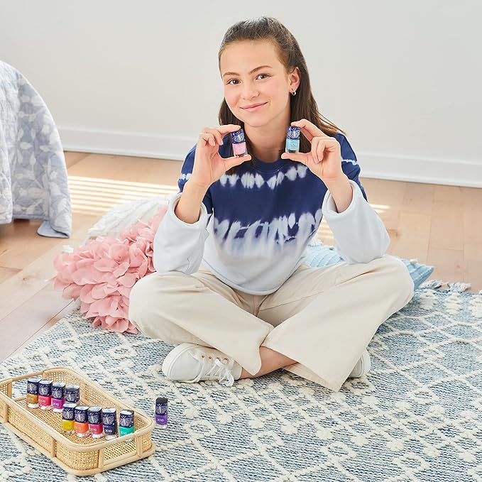 3C4G Celestial 12-Pack Nail Polish Tower for Girls & Teens - 12 Vibrant, Non-Toxic Colors - Safe & Fun Nail Polish Set for Kids Ages 8+ Perfect for Birthdays, Parties, & DIY Manicures Make It Real
