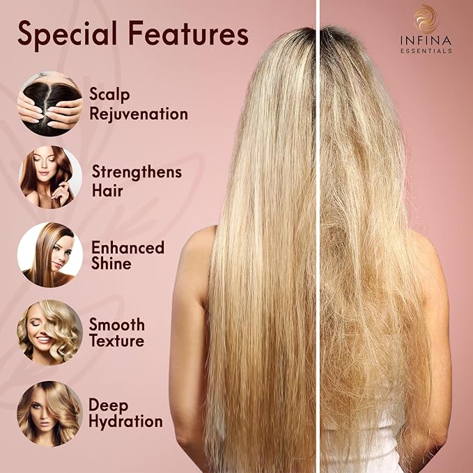 Apple Cider Vinegar Shampoo and Conditioner Set Sulfate Free for Men & Women - Itchy Scalp Shampoo w/Moisturizing Coconut Avocado Conditioner - Loc Shampoo and Conditioner for Dreads, 16 fl oz each