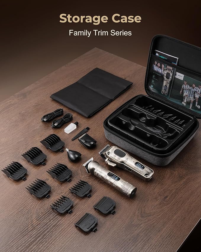 Hair Clippers for Men Professional, Cordless Hair Clippers for Hair Cutting, Mens Clippers and Trimmers Set, Electric Hair Trimmer for Men with Package Box