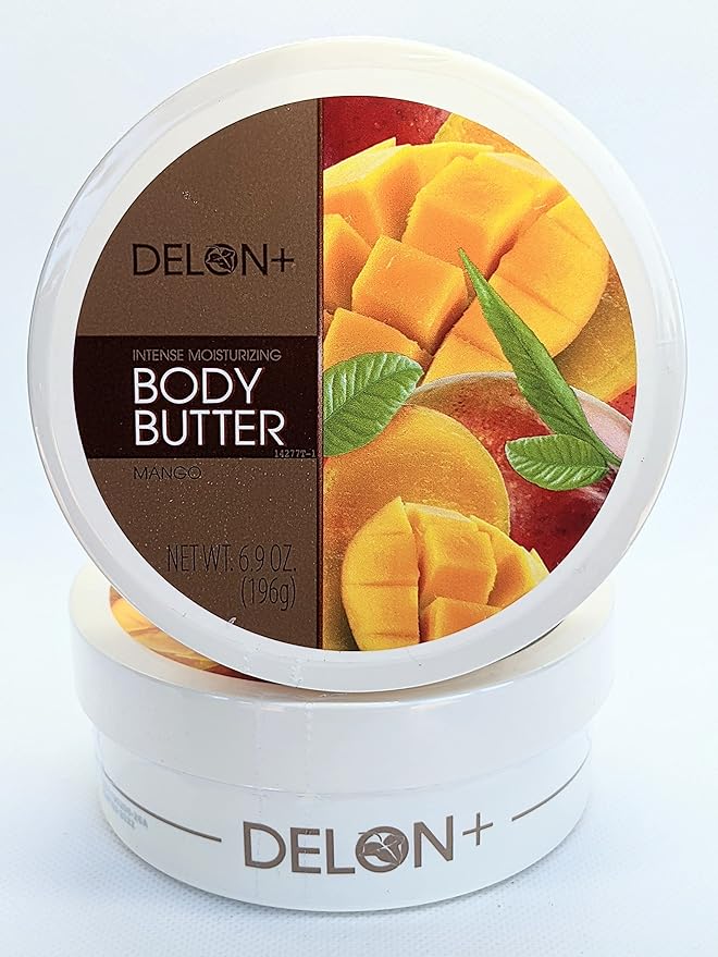 DELON Intense Moisturizing Body Butter, Mango, 6.9 oz