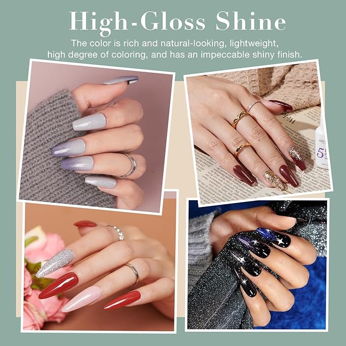 AZUREBEAUTY 170Pcs Dip Powder Starter Kit, 36 Spring Summer Blue Yellow Pink Neon Color Dipping Powder With Essential Liquid Set for French Nail Art Manicure Salon DIY Home