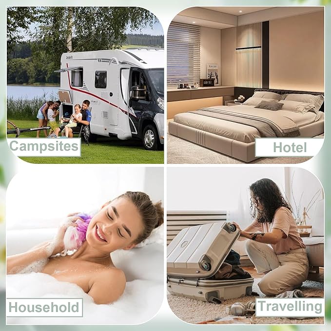 Travel Size Shampoo and Body Wash Bulk, Individually Wrapped Hotel Mini Shower Gel and Small Men Women Cleansing Toiletries Amenities for Hotel/Vacation/Homeless 1 oz (3.7inch, Count, 60)