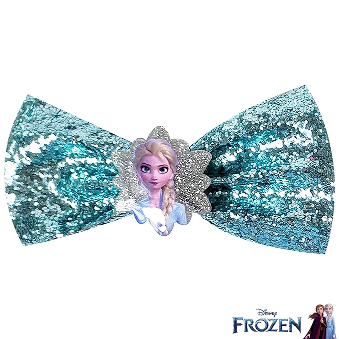 Frozen 2 Girls 7 Small Bow Bundle, Hair Bows for Girls - Ages 3+