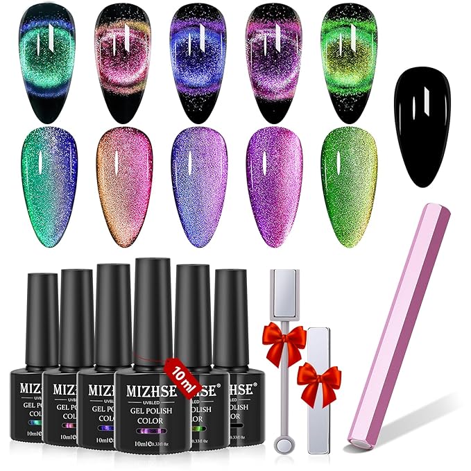 MIZHSE 9D Cat Eye Gel Nail Polish Magnet Nail Tool