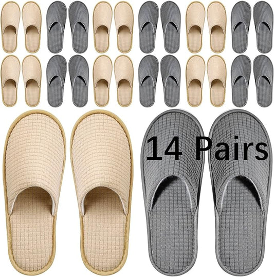 8-14-15Pairs guest slippers disposable for guests Washable Reusable Which Can Be Used As Women Men House Indoor Bathroom Bedroom hotel