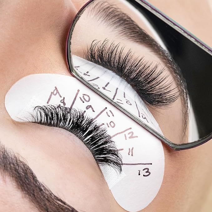 LLBA LashFolio Narrow Wispy Fans | Handmade Volume Eyelashes | Multi Selections From 5D To 10D | C CC D Curl | 0.03~0.07 mm | 8-13mm Length | Long Lasting | Easy Application (7D-0.05 C 8mm-13mm)