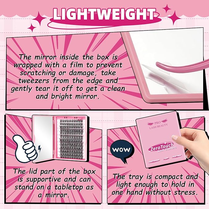 Lash Clusters, 120 Pcs Individual Cluster Lashes DIY Lash Extension Zero C-10-18mix Eyelash Clusters Volume Wispy Lashes Super Thin Band Reusable Soft & Comfortable(Featherlight-C-10-18 mix)