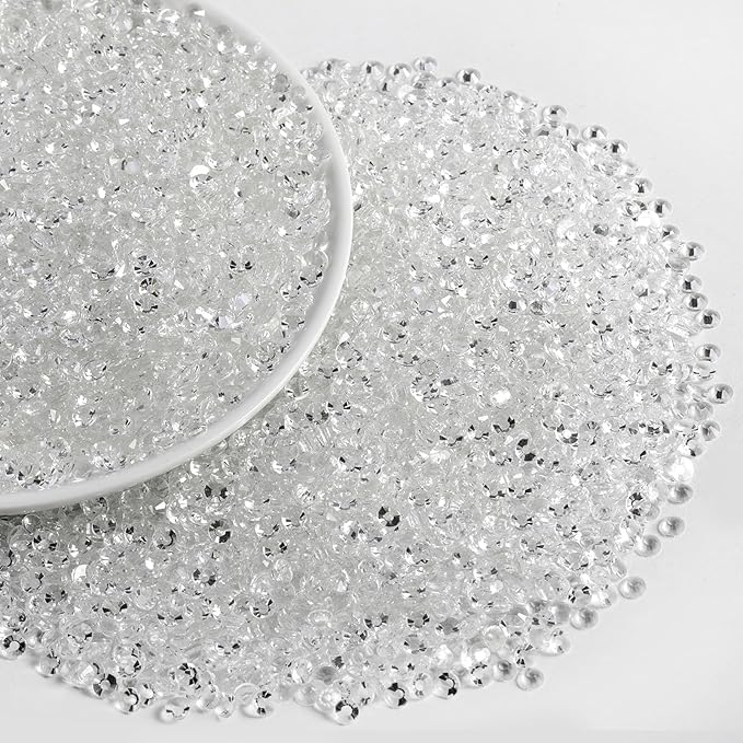 Beadsland Flatback Rhinestones Bulk,14400pcs Crystal Rhinestones for Nails Crafts Clothes DIY Decoration, Transparent, SS10, 2.7-2.9mm