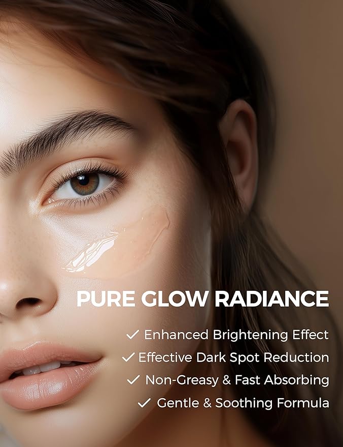 Vitamin C Serum with Niacinamide & Ethyl Ascorbic Acid: Brightening, Moisturizing Face Serum for Dark Spots | Hyperpigmentation & Anti-Aging Treatment | Korean Synergy Formula 1.01oz