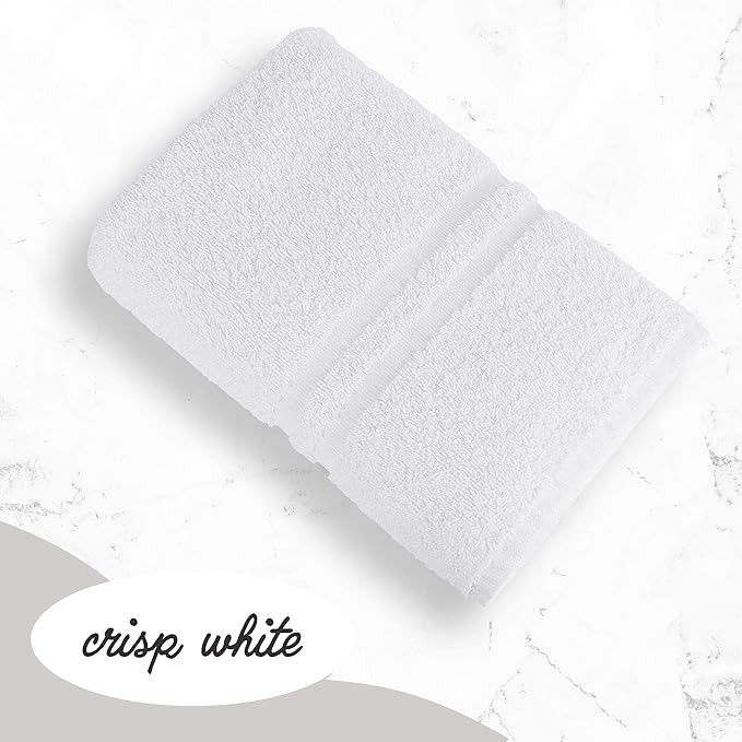 GREEN LIFESTYLE 12x12 Cotton Washcloths - 200 Pack Sets