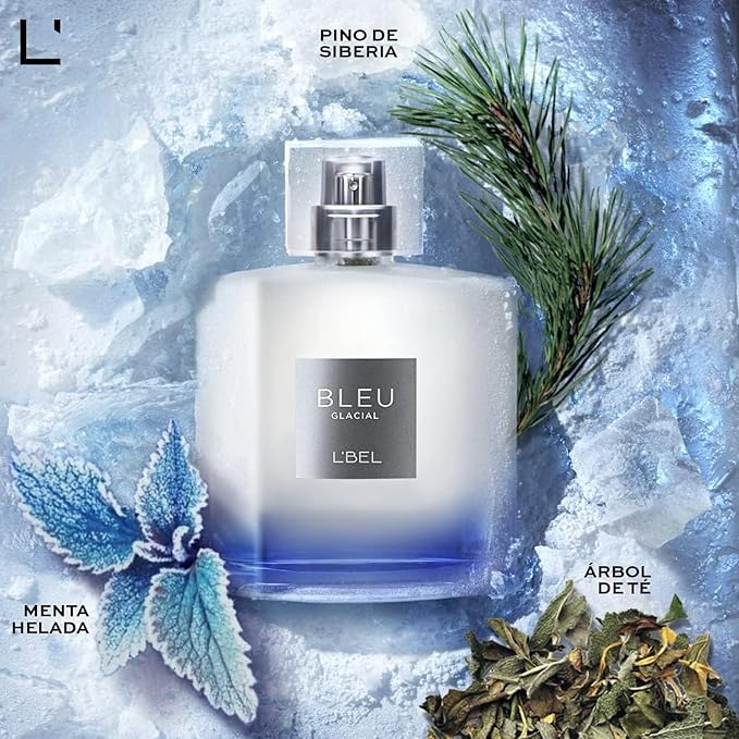 L'Bel - Bleu Glacial Men's Perfume Long Lasting 100 ml
