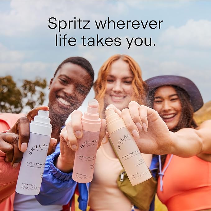 Skylar Vanilla Sky Hair & Body Mist | Hypoallergenic & Clean Fragrance | Vegan, Cruelty Free, and Safe For Sensitive Skin | 80 ML, 2.7 Fl Oz