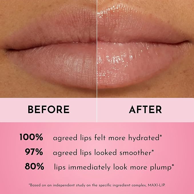 Forget the Filler Plump + Pout Duo - Lip Plumping Line Smoothing Gloss + Tinted Balm - Premium Volumizing Lip Gloss with Natural Ingredients Designed to Plump, Firm, and Hydrate Lips 0.21 oz