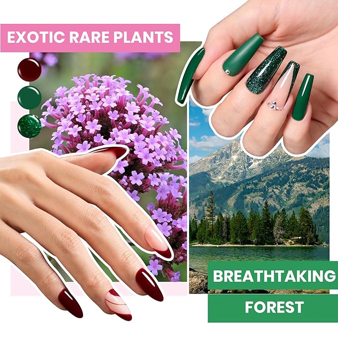 Beetles Gel Nail Polish Kit with U V Light, 68 Pcs 45 Colors Spring Summer Gel Polish Set Soak Off Manicure Tools Nail Red Green Nude Purple Gel Kit Gifts for Women