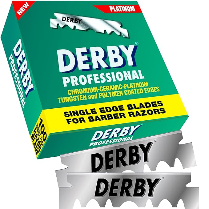 1000 Derby Professional Single Edge Razor Blades for straight razor