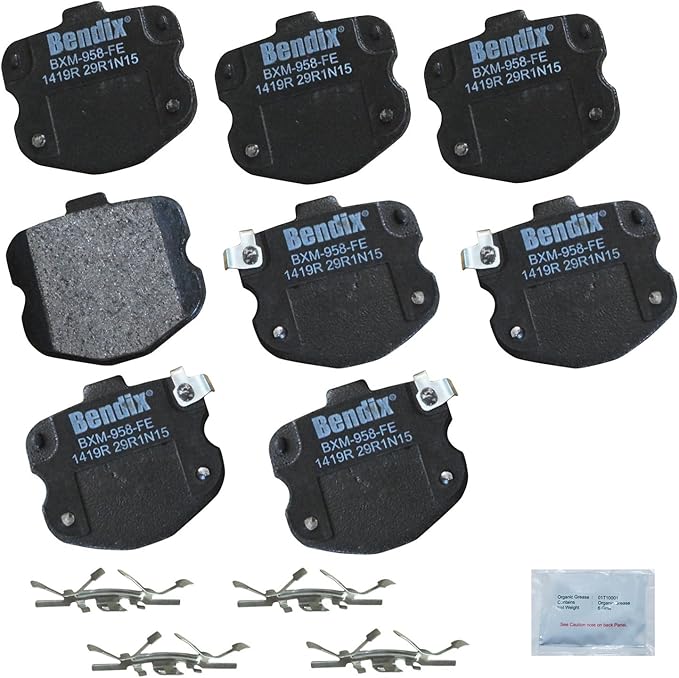 Bendix Priority1 CFM1419R Semi-Metallic Rear Brake Pads for Chevrolet Corvette 2013-2006