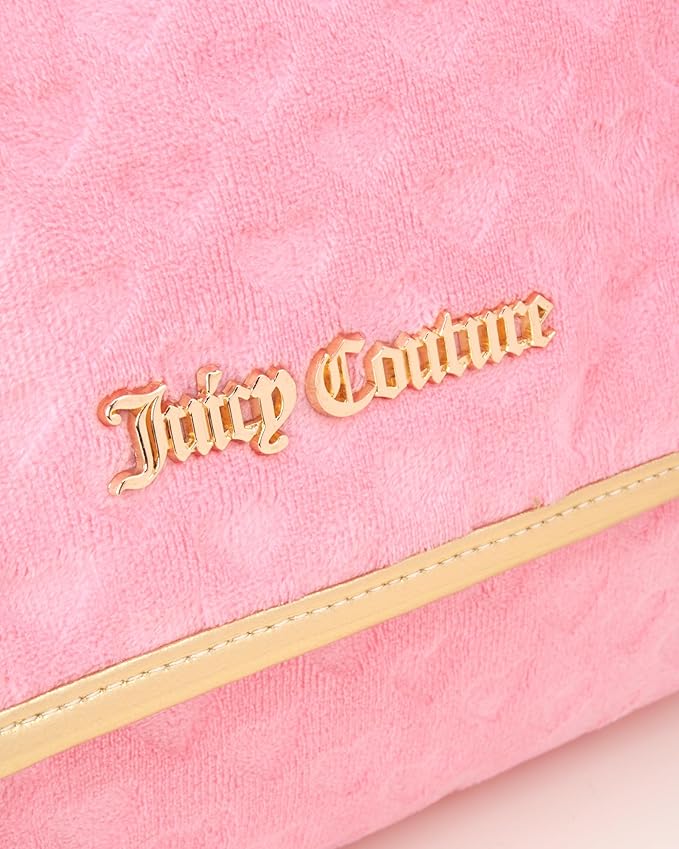 Juicy Couture Women's Toiletries Bag - Travel Makeup and Toiletries Hanging Organizer Set - Makeup Organizer Hanging Case Set, Pink