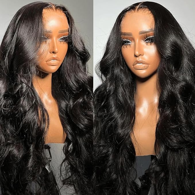 210 Density HD Lace Frontal Wig 13x6 Lace Front Wigs Pre Plucked Human Hair Body Wave Lace Front Wigs Human Hair Wigs for Black Women 30 Inch Lace Front Wig Human Hair Long Black Wig Human Hair