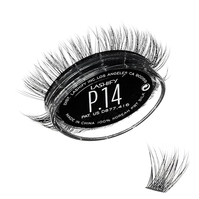 Lashify Plushy 14mm Gossamer Lashes in Black, Easy DIY False Lashes for a Voluminous Yet Still Natural Look