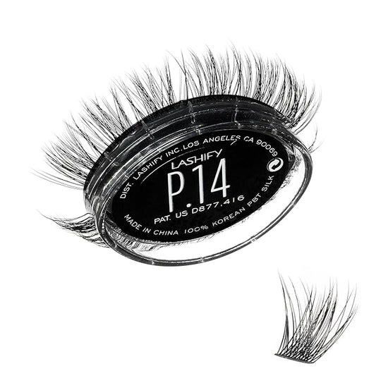 Lashify Plushy 14mm Gossamer Lashes in Black, Easy DIY False Lashes for a Voluminous Yet Still Natural Look